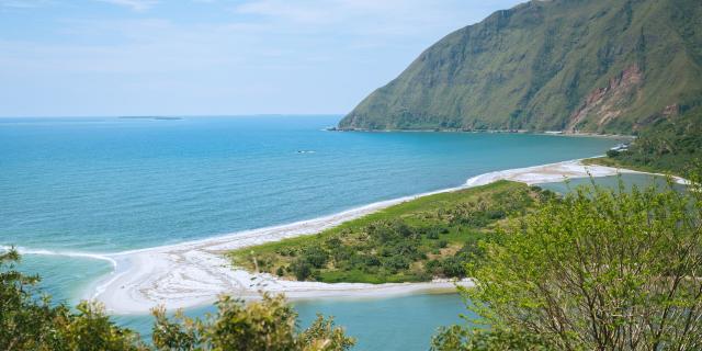 View of the mouth of the Ouaième at Hienghène, on the east coast of New Caledonia.
