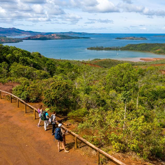 Prony viewpoint overlooking Baie de la Somme in New Caledonia's Deep South.