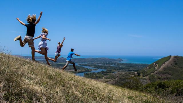 Family outing to Domaine de Deva in Bourail, New Caledonia's west coast.