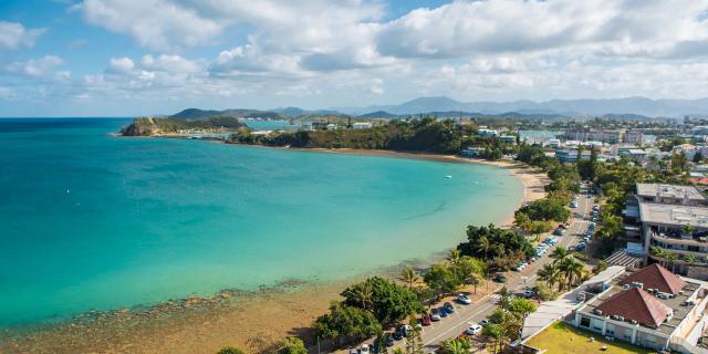 The Baie des Citrons seen from the Casa del Sol hotel in Nouméa, capital of New Caledonia.