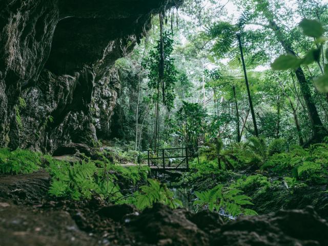 Grotte de la Reine Hortense or Grotte d'Oumagne on Île des Pins in New Caledonia.