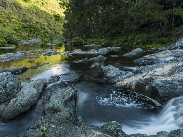 The Trou Feuillet or Sarraméa Basin on the west coast of New Caledonia.