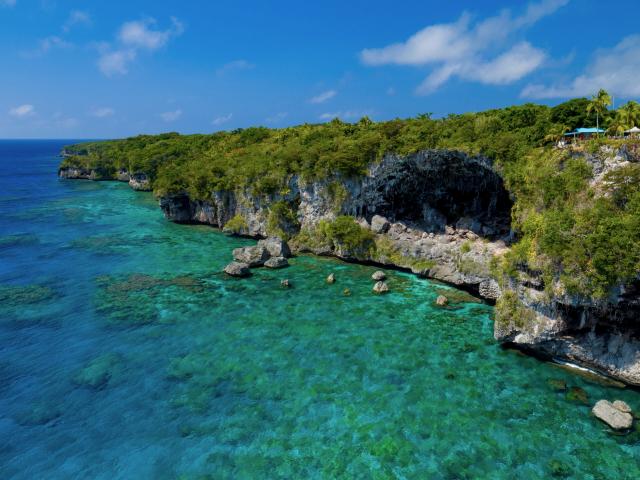 The Cliffs of Jokin in Lifou, Loyalty Islands of New Caledonia.