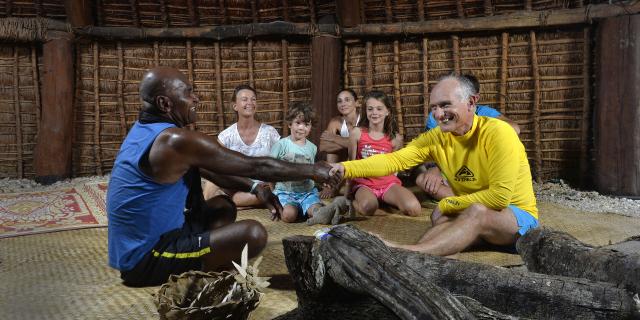 Kanak custom in a tribe of Lifou, Loyalty Islands, New Caledonia.