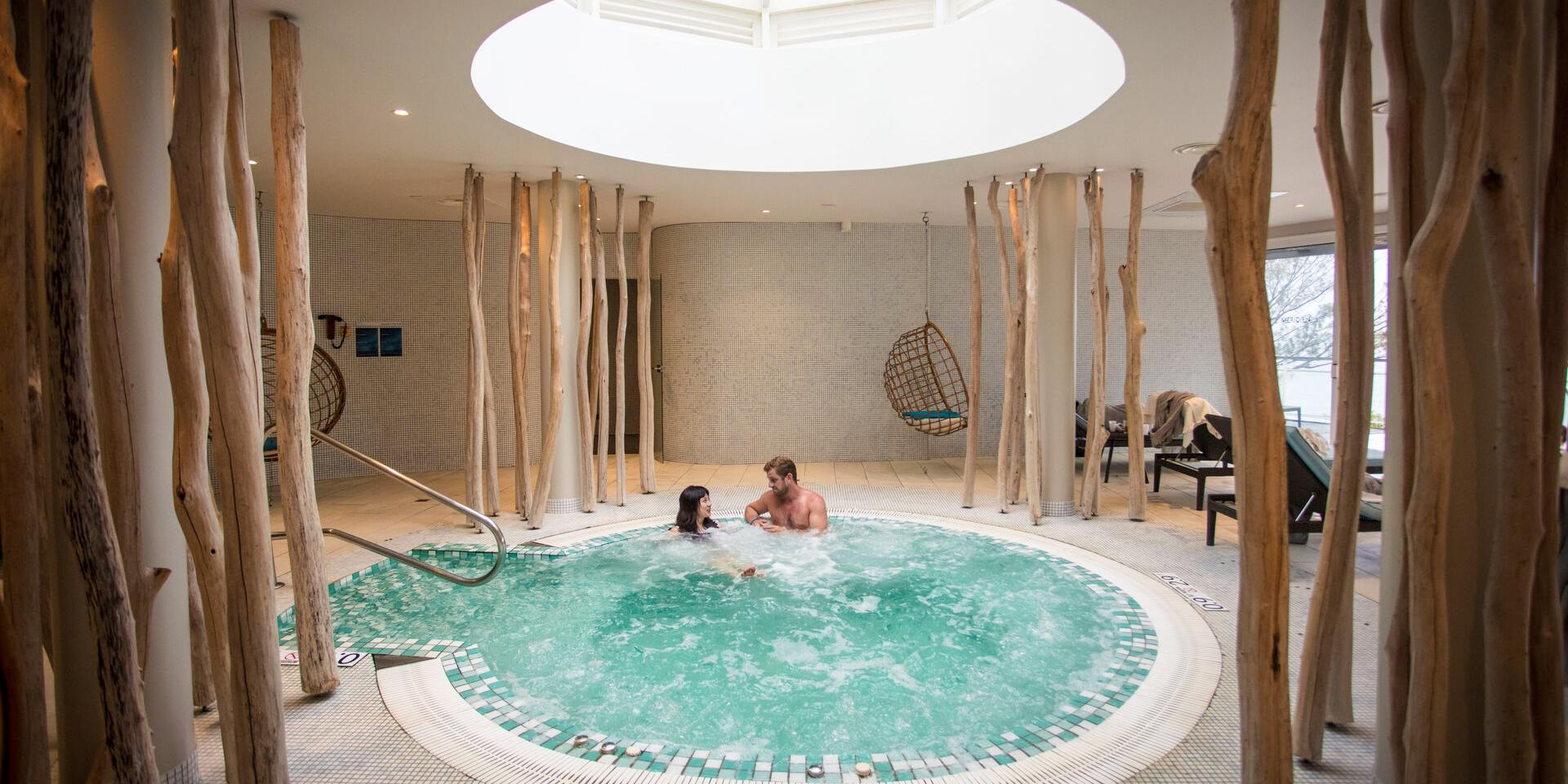 Relaxation at the Deep Nature Spa at the Le Méridien Nouméa hotel in New Caledonia.