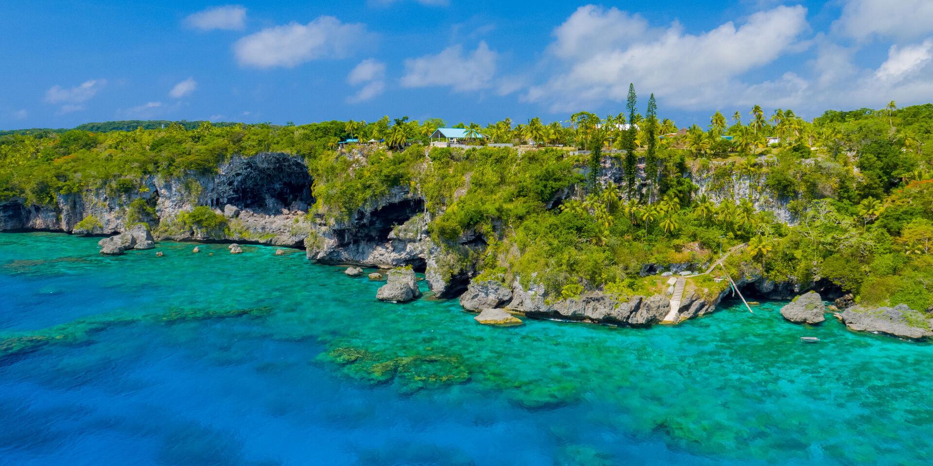 The Cliffs of Jokin in Lifou, Loyalty Islands of New Caledonia.