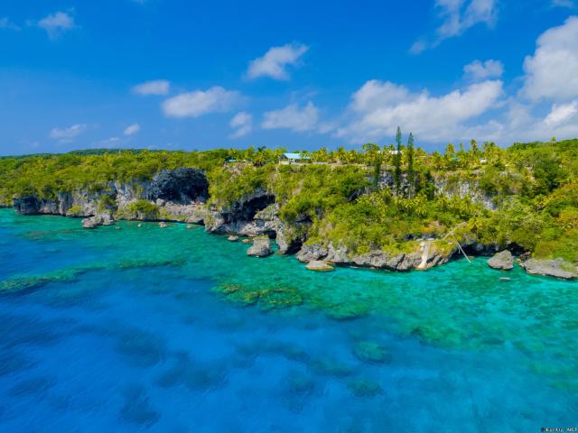 The Cliffs of Jokin in Lifou, Loyalty Islands of New Caledonia.
