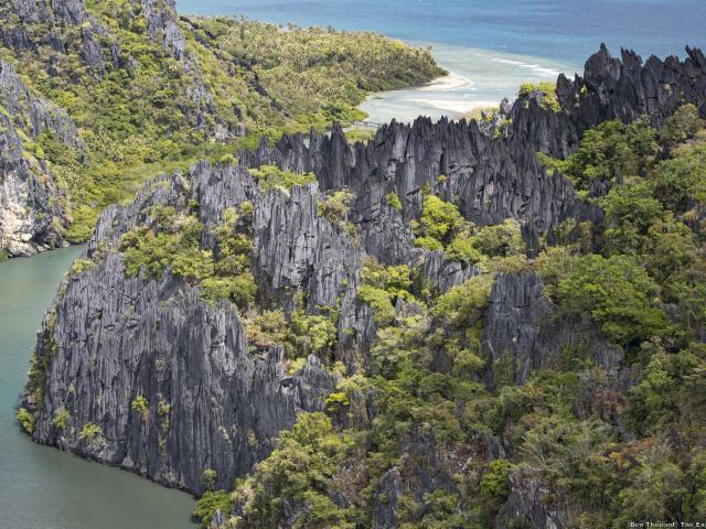 Aerial view of the Hienghène rocks
