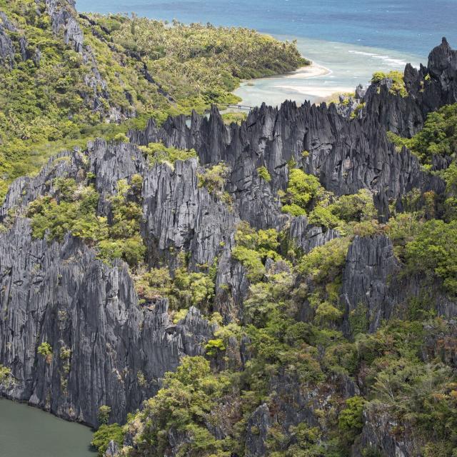 Aerial view of the Hienghène rocks