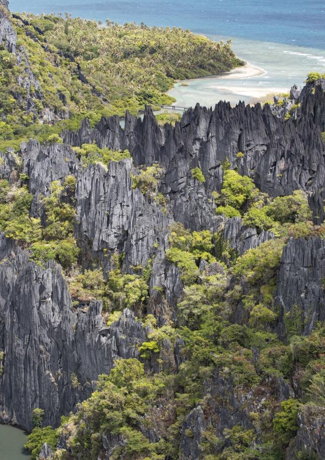 Aerial view of the Hienghène rocks