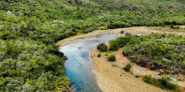 Rivière de la Dumbéa en Nouvelle-Calédonie.