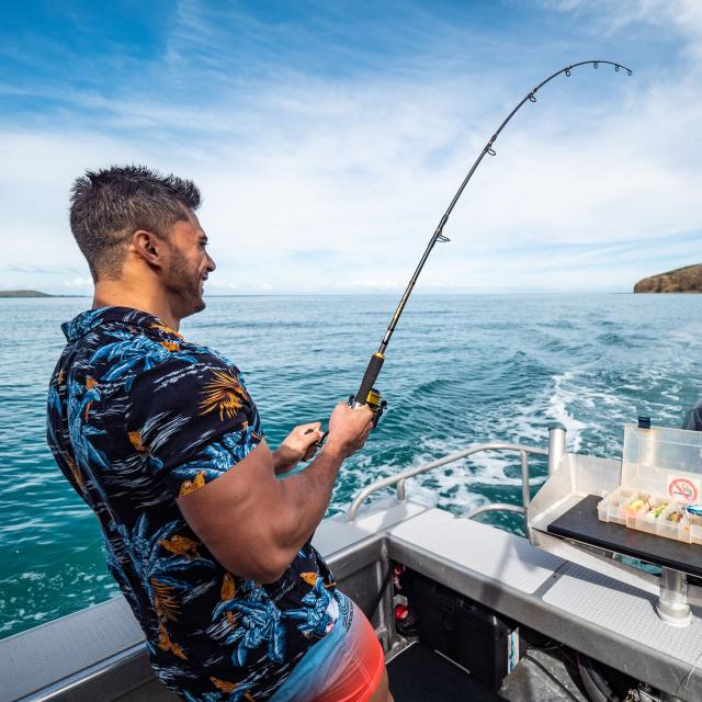 Pêche au gros dans le lagon de Nouvelle-Calédonie