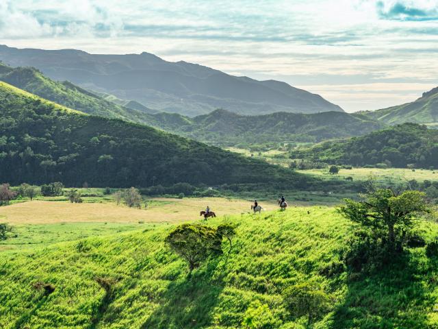Horseback riding in the Central Range