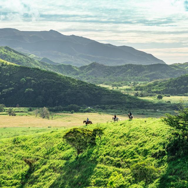 Horseback riding in the Central Range