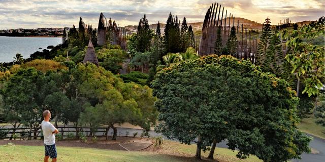 Sunset at the Centre Culturel Tjibaou