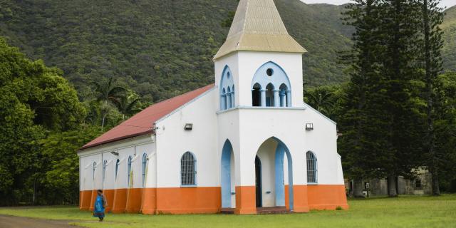 Touaourou church in Yaté, New Caledonia.