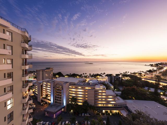 View of Anse Vata from the hotel Le Ramada