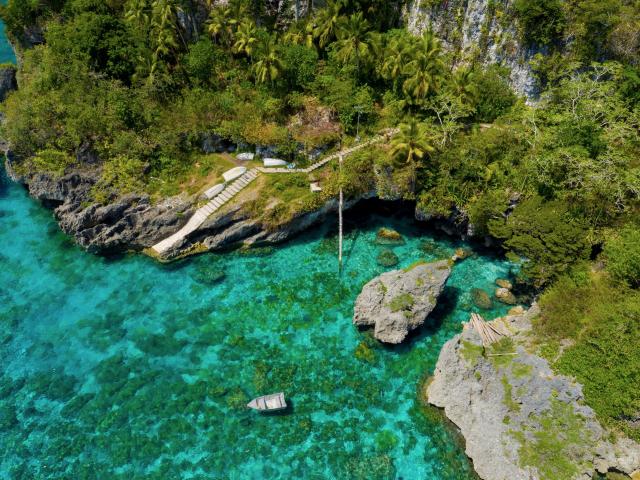 The Cliffs of Jokin in Lifou, Loyalty Islands of New Caledonia.