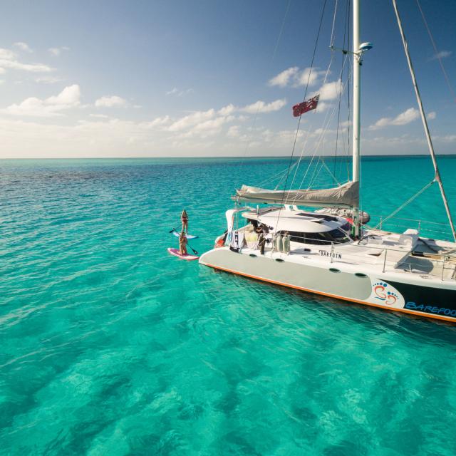 Catamaran dans le lagon de Nouvelle-Calédonie