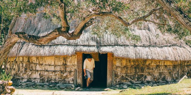 Traditional Kanak hut at the Tjibaou Cultural Center
