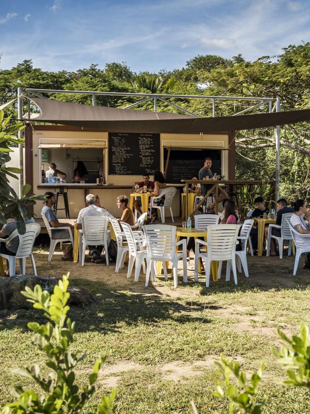 Lunch at Chez Marco and Co snack bar in Bourail