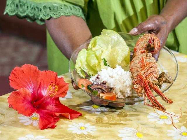 Cuisine calédonienne : langouste du lagon