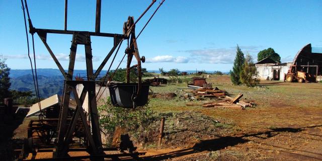 Vestige de l'ancien village minier de Tiébaghi à Koumac