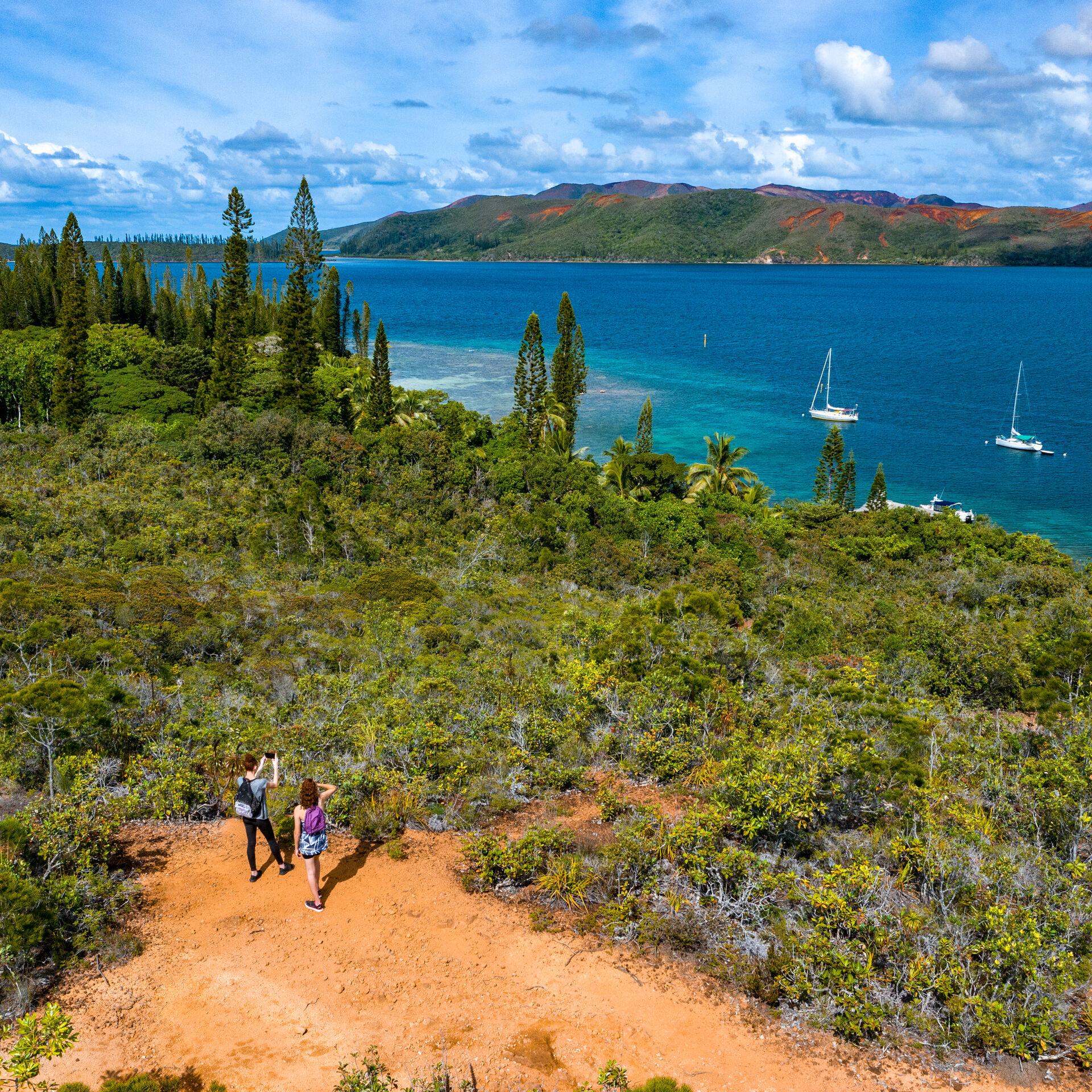 Aerial view of Prony Bay from the top of Casy islet, in New Caledonia's Great South