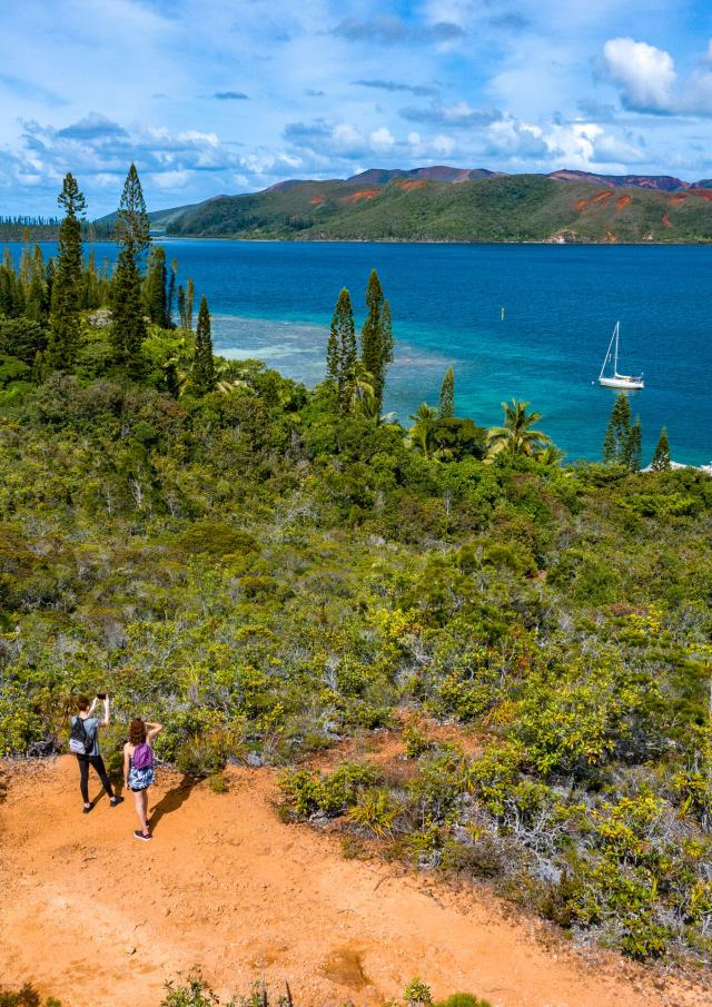 Aerial view of Prony Bay from the top of Casy islet, in New Caledonia's Great South