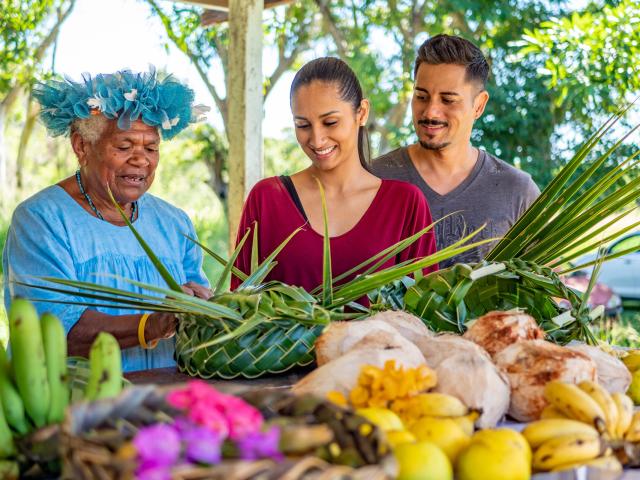 Women's market of Wenene in Thio