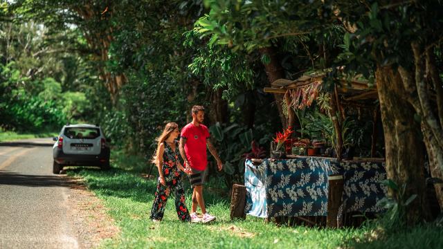 Roadside stall in the Central Range