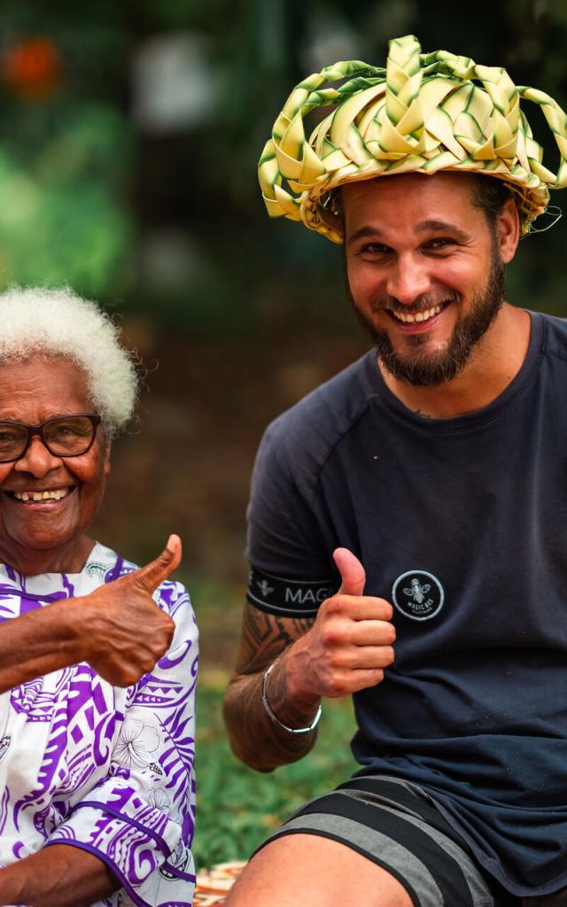 Braiding in the Tchamba tribe, Poindimié