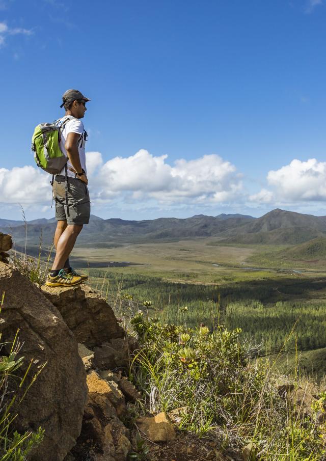 Randonnée pédestre sur le GR® Sud de la Nouvelle-Calédonie.