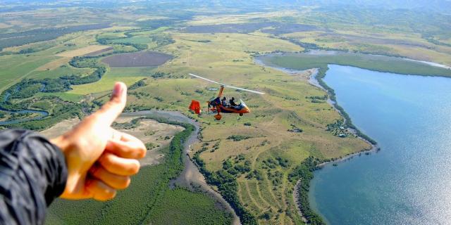 ジャイロコプターによるハート・オブ・ヴォー上空飛行