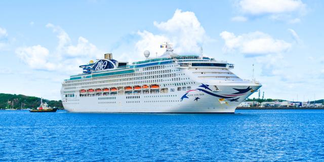 P&O cruise liner, Pacific Explorer in New Caledonia