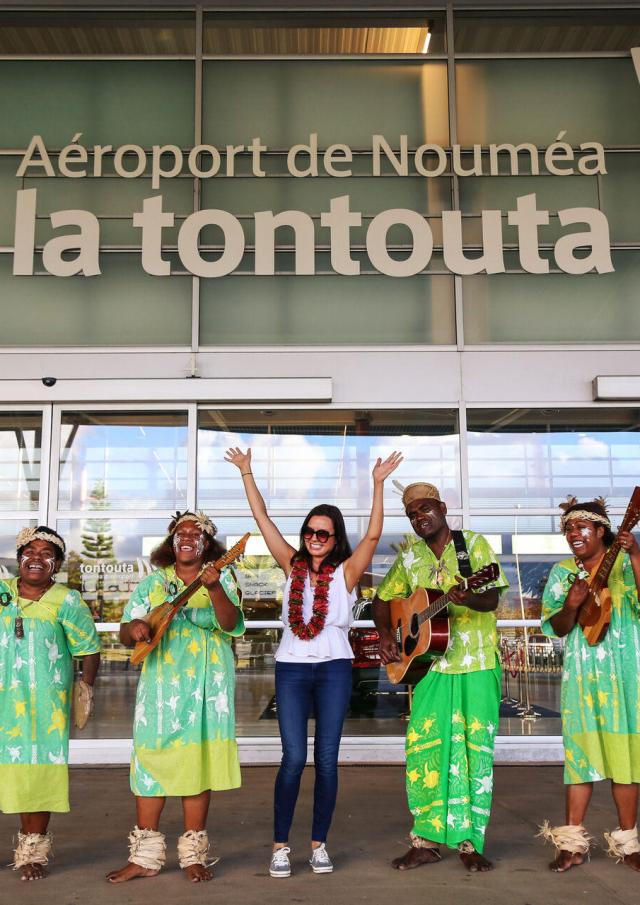 Reception at the airport Noumea - La Tontouta