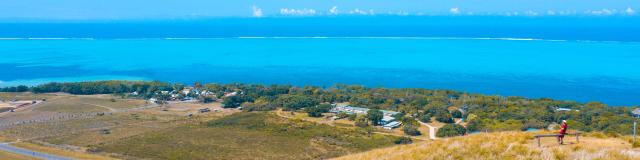 Enjoy the view of the lagoon from the Domaine de Deva in Bourail