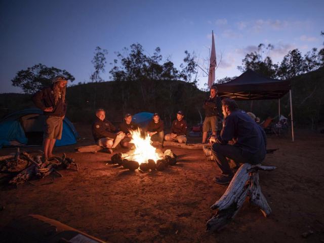 Camping at Blue River Provincial Park