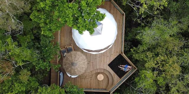 Aerial view of Les Bulles de Farino, New Caledonia