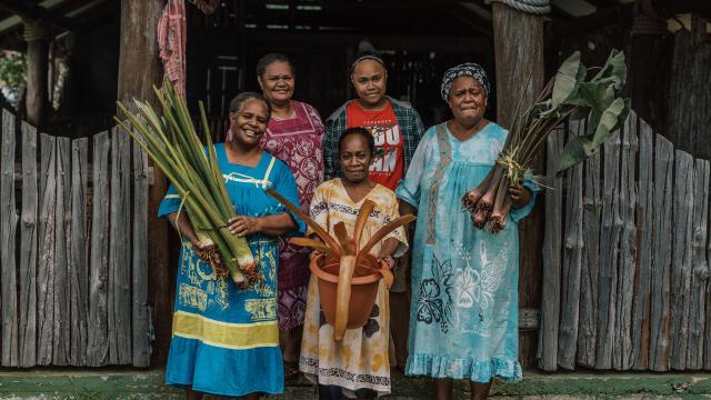 Kanak women in New Caledonia