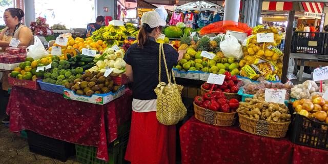 Port Moselle market in Noumea