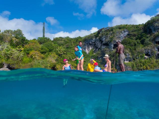 Family sea outing in the Islands