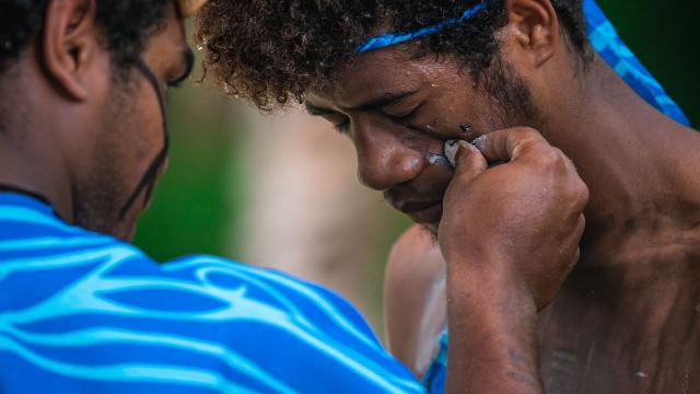 Traditional Kanak dance in New Caledonia