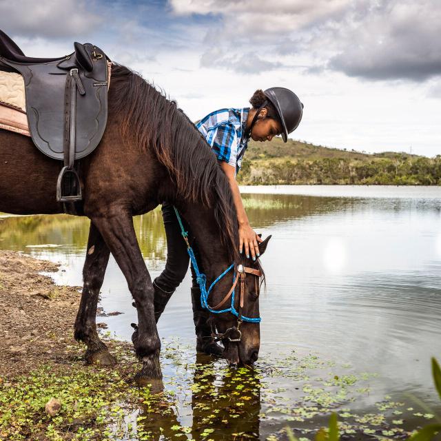 Horseback riding in La Foa