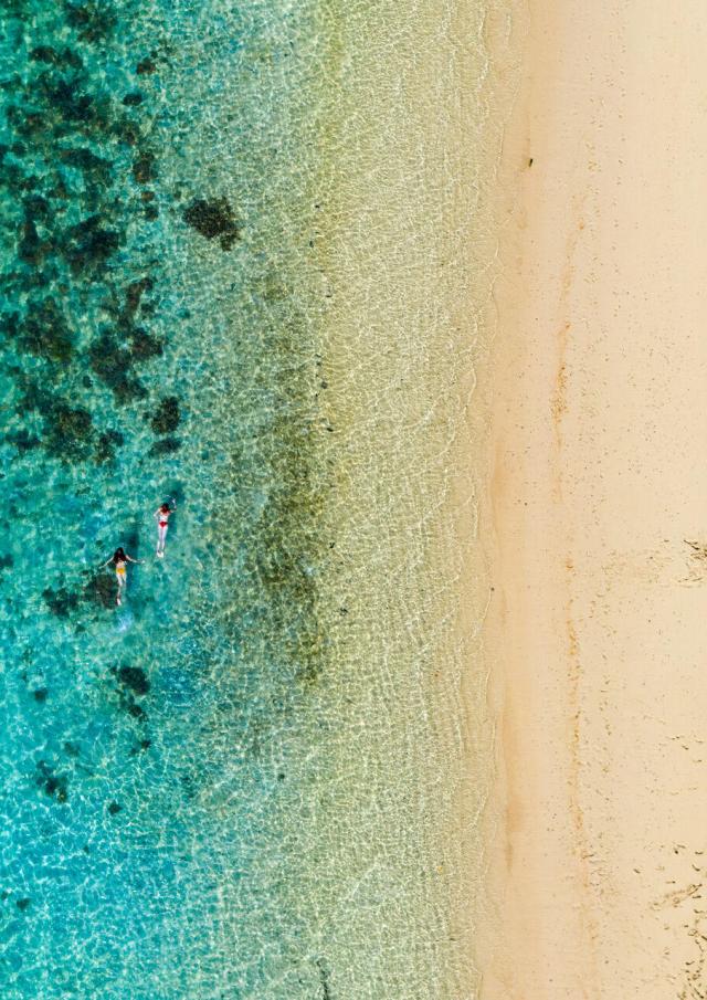 Swimming at Islet Casy in the Grand Sud