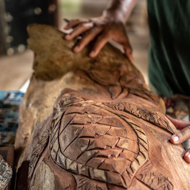 Kanak woodcarving in New Caledonia