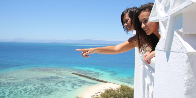Panoramic view from the top of the Amédée lighthouse in Nouméa