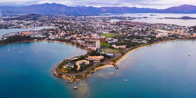 View of Nouméa by night, New Caledonia