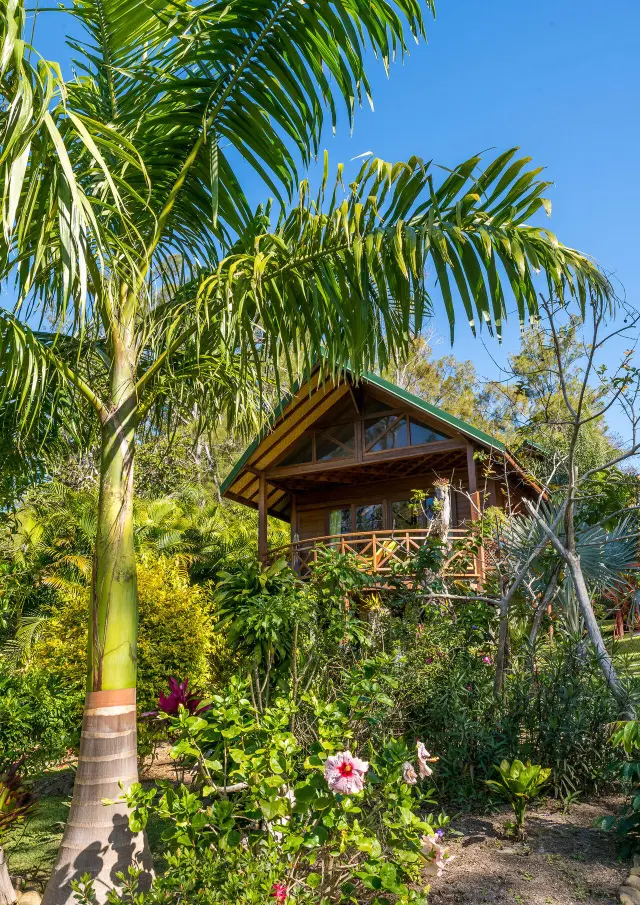 Bungalow dans jardin tropical en Nouvelle-Calédonie