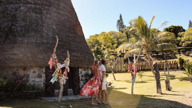 Traditional Kanak hut in New Caledonia